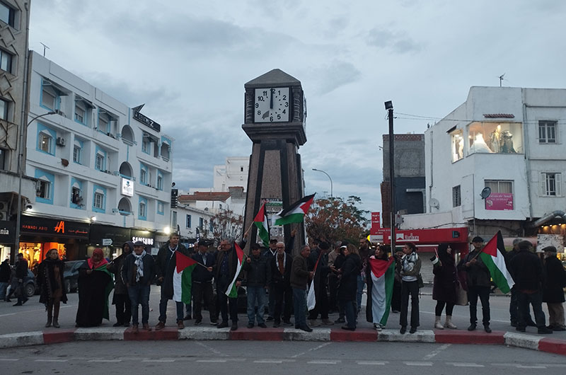 صور/ بنزرت ..وقفة مساندة للشعب الفلسطيني